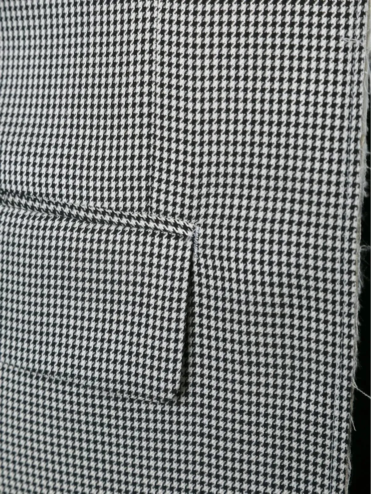 Comme des Garçons Homme Plus ハウンドトゥース柄 ローエッジ ブレザー ブラック - 画像5