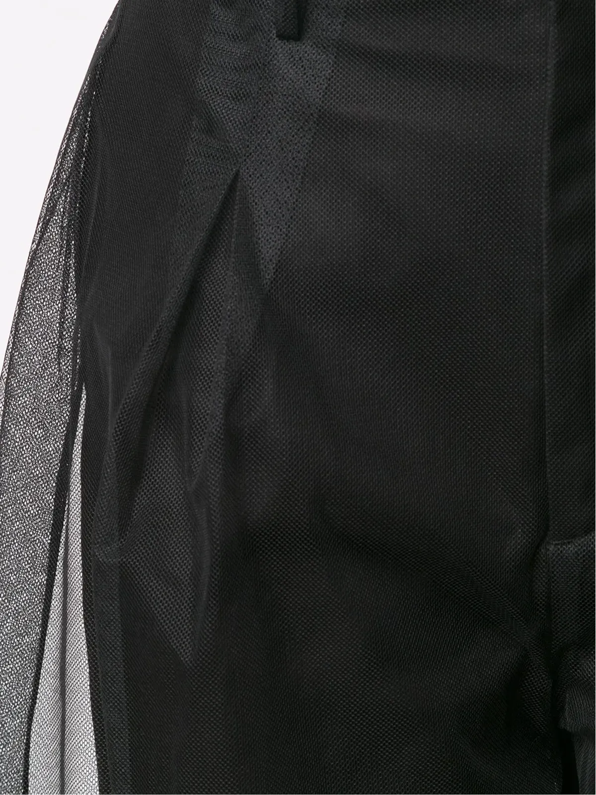 Noir Kei Ninomiya チュールオーバーレイ クロップドパンツ - 画像5
