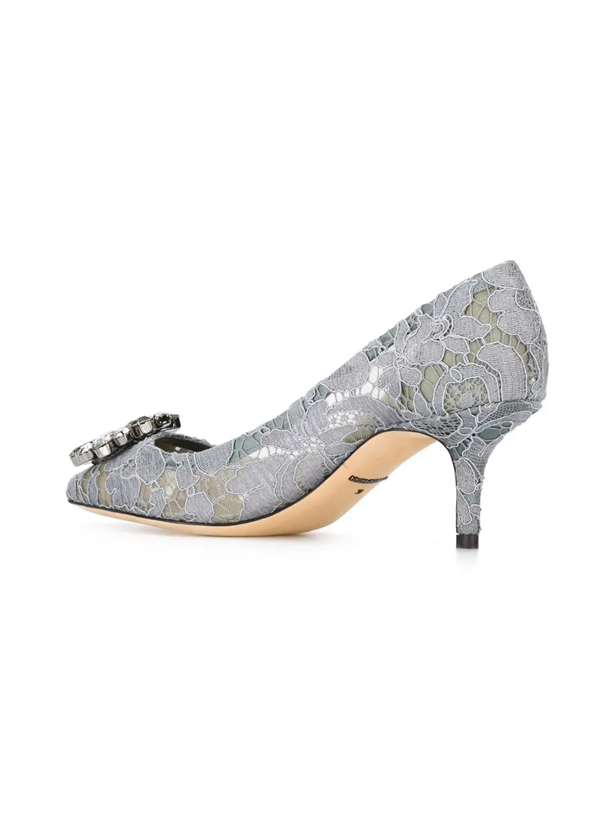 Dolce & Gabbana Taormina レースクリスタル装飾パンプス - 画像3