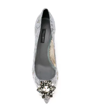 Dolce & Gabbana Taormina レースクリスタル装飾パンプス - サムネイル4