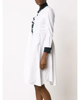 Comme Des Garçons タータン柄トリム付きシャツドレス - サムネイル3