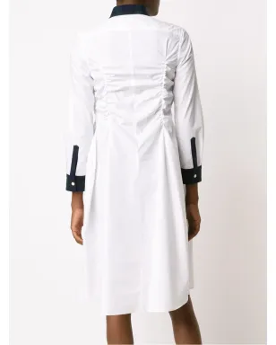 Comme Des Garçons タータン柄トリム付きシャツドレス - サムネイル4