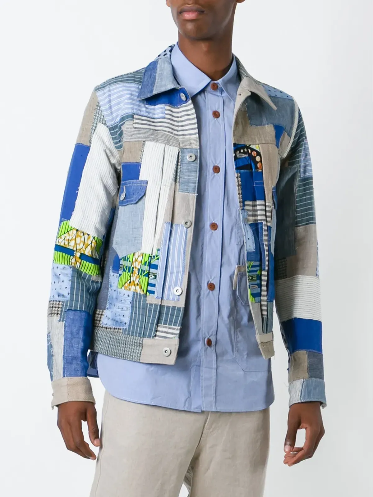 Junya Watanabe MAN パッチワークデニムジャケット - 画像3