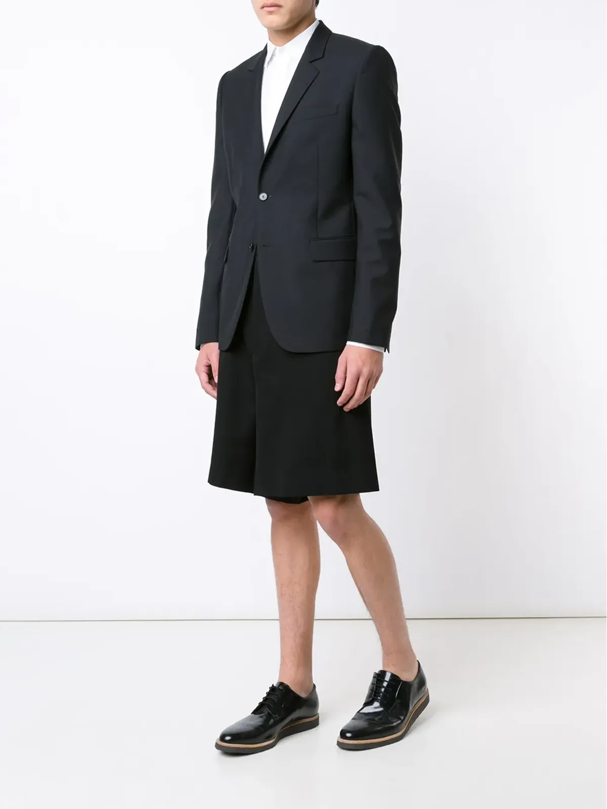 Comme des Garçons Homme Plus ワイドレッグ バミューダショーツ ブラック - 画像2