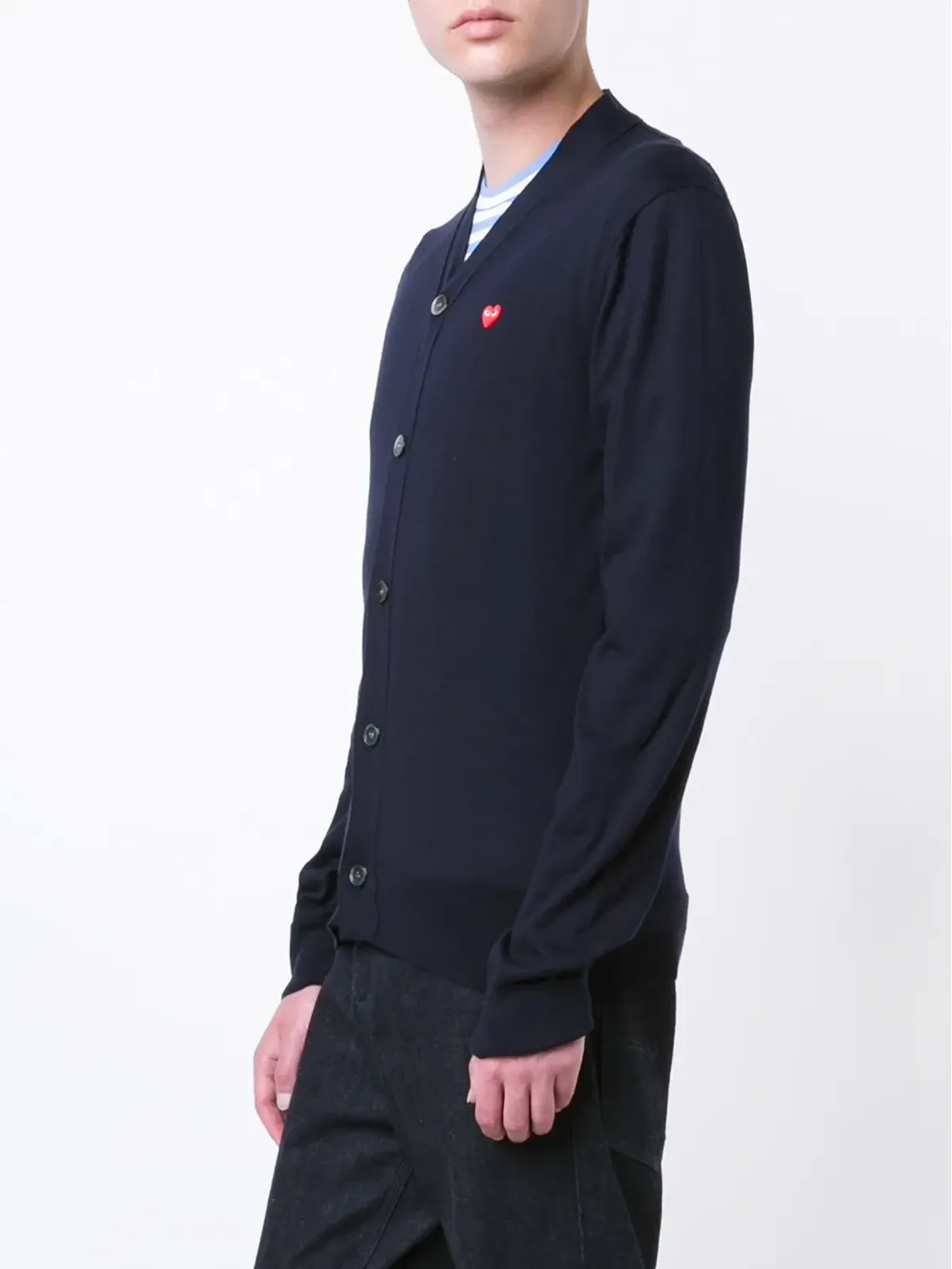Comme Des Garçons Play ミニハート カーディガン - ブルー - 画像3
