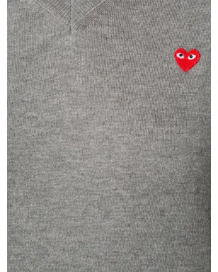 Comme Des Garçons Play ミニハートVネックジャンパー - サムネイル5