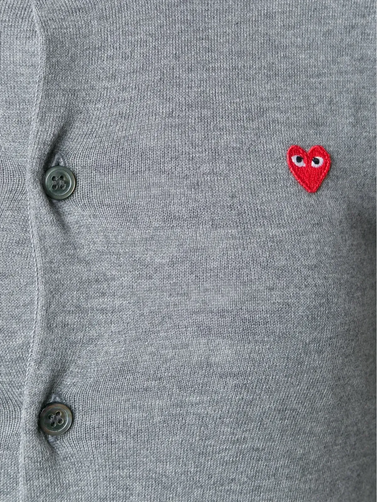 Comme Des Garçons Play ミニハートロゴカーディガン - 画像2