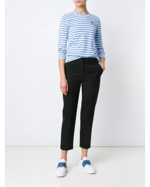Comme Des Garçons Play ハートロゴ入りストライプTシャツ - サムネイル3
