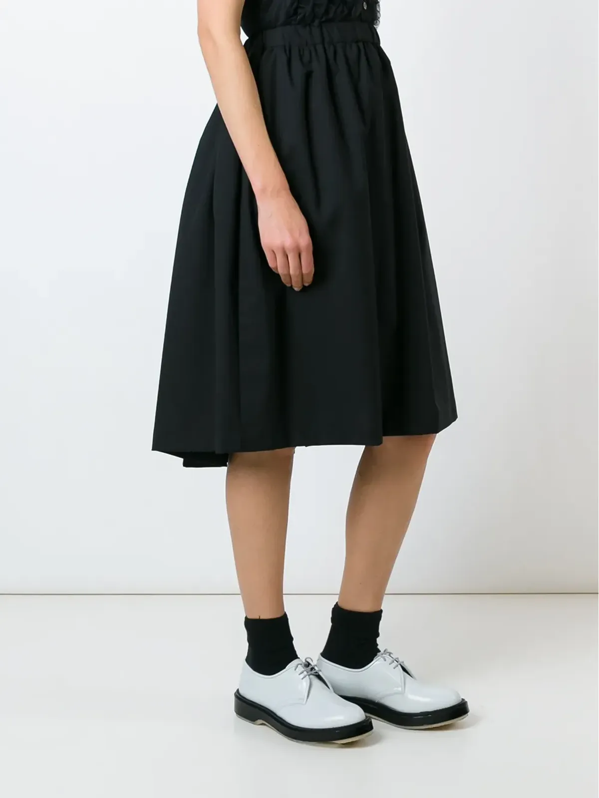 Comme Des Garçons Girl ウエストゴム付きプリーツスカート - 画像3