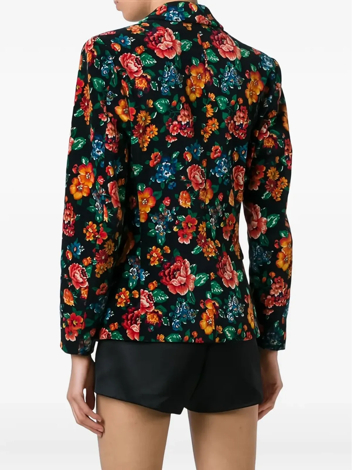 Kenzo Pre-Owned 1980年代花柄プリントブレザー - Black - 画像4