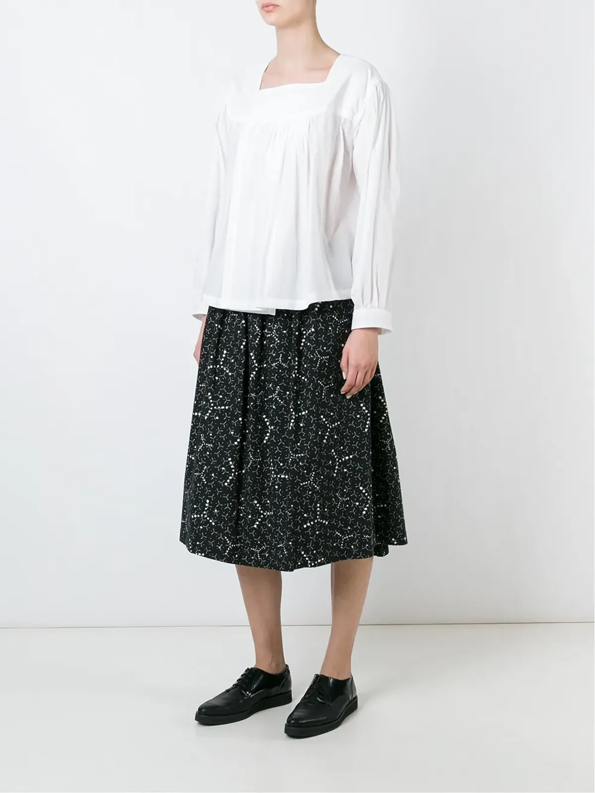 Comme Des Garçons Comme Des Garçons ギャザー入りフロントブラウス - 画像2