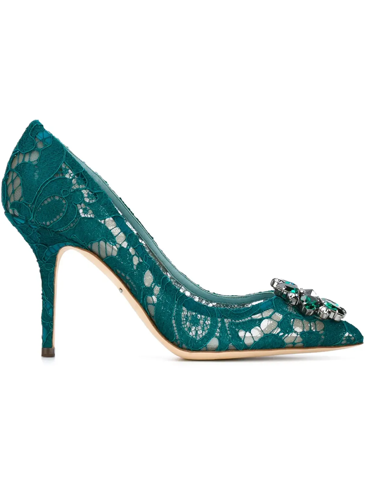Dolce & Gabbana ベルッチ レースパンプス - グリーン - 画像1