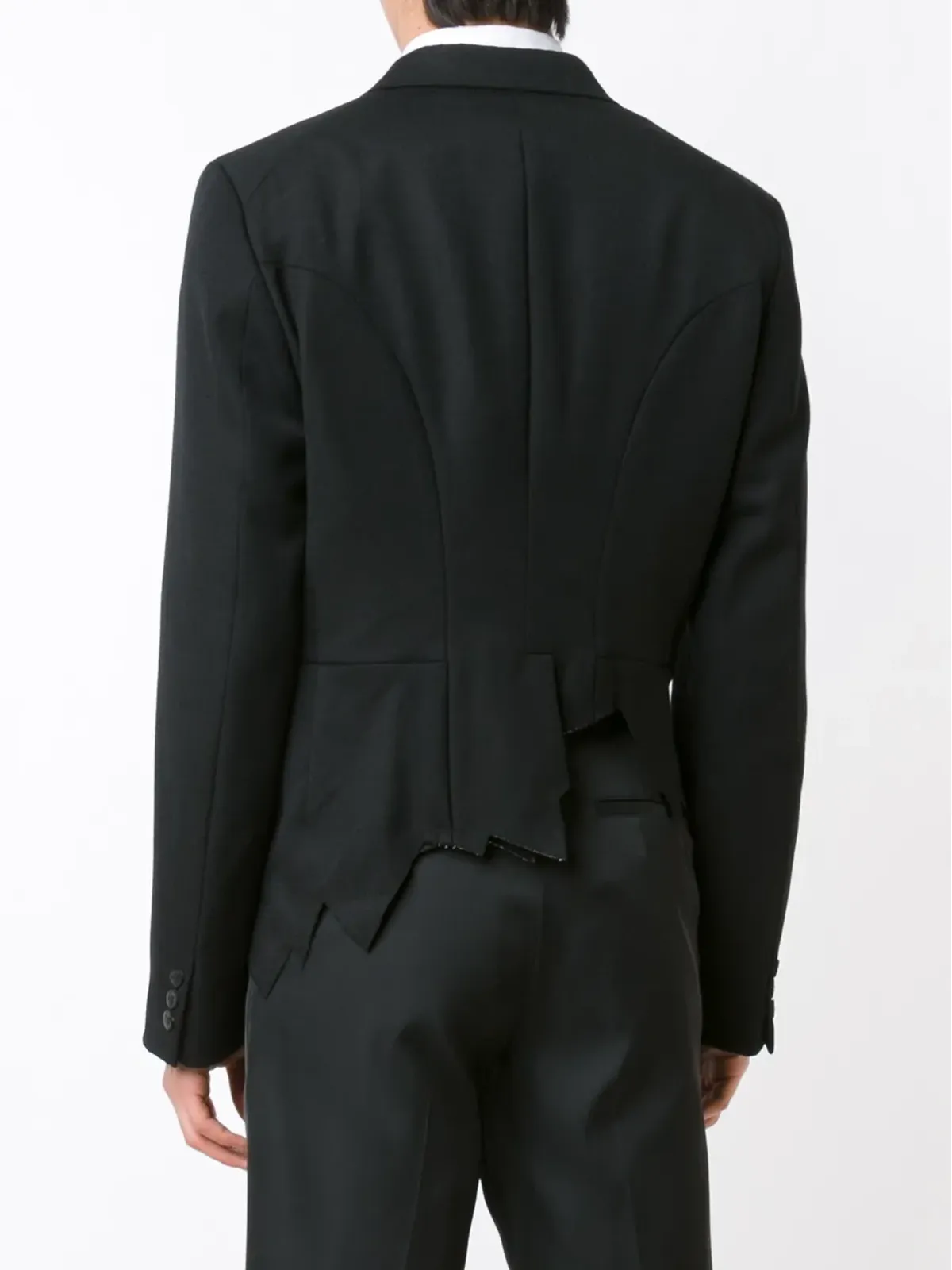 Comme des Garçons Homme Plus アシンメトリックジグザグブレザー - 画像4