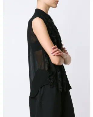 Comme Des Garçons エンベリッシュド・シアーシャツ - サムネイル3