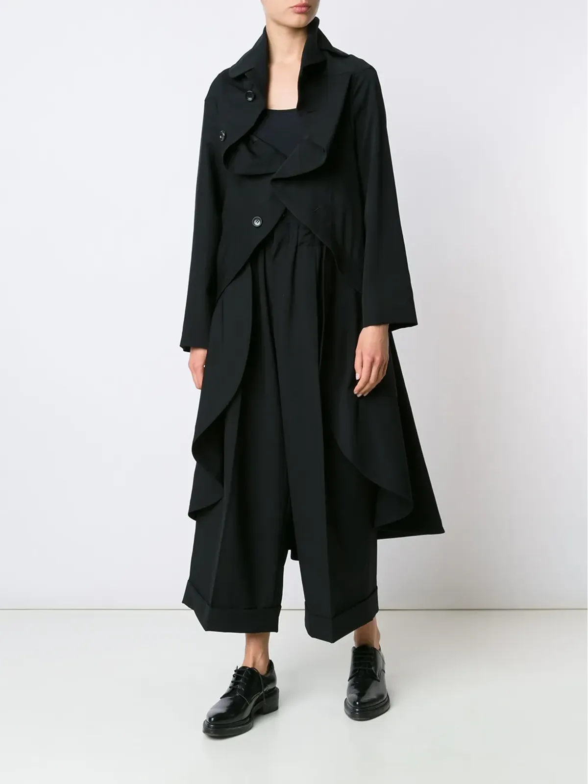 Comme Des Garçons ハイウエスト クロップド トラウザー - ブラック - 画像2
