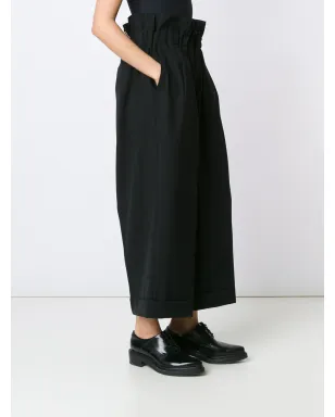 Comme Des Garçons ハイウエスト クロップド トラウザー - ブラック - サムネイル3