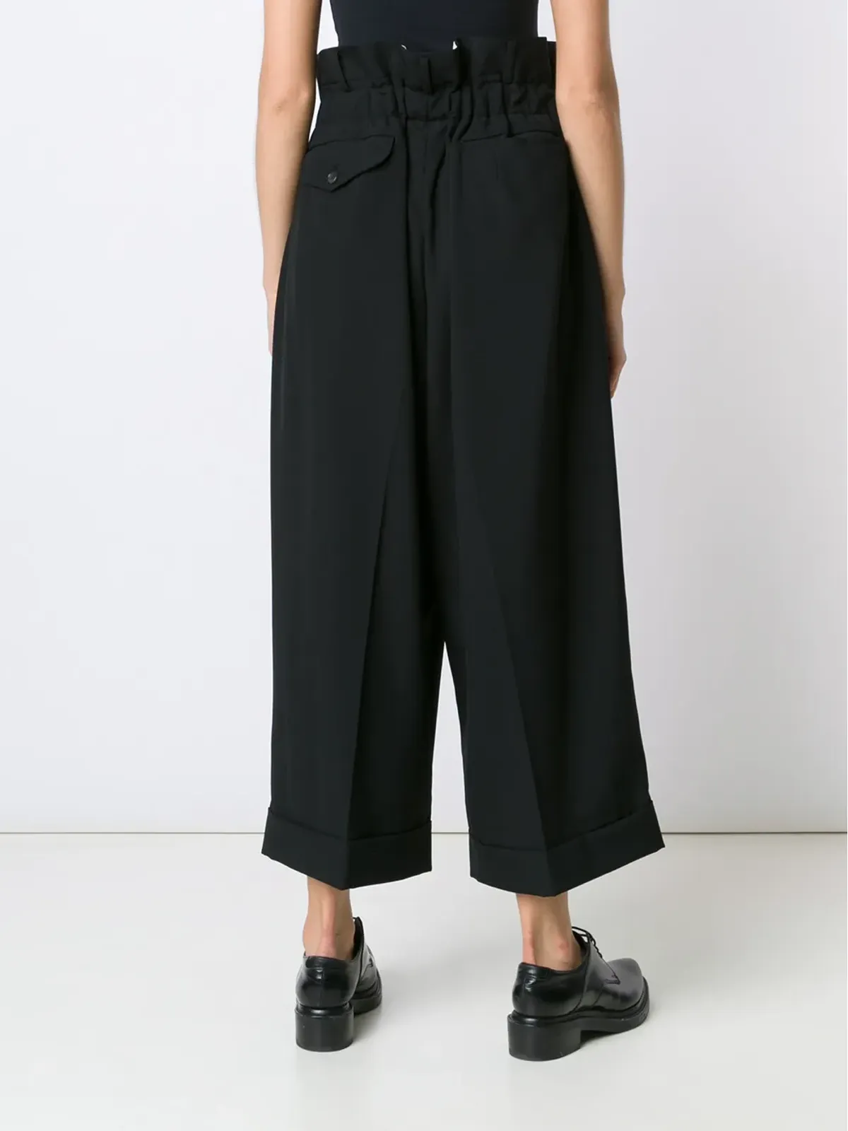 Comme Des Garçons ハイウエスト クロップド トラウザー - ブラック - 画像4