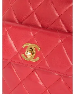 CHANEL Pre-Owned キルテッドチェーンバックパック - レッド - サムネイル2