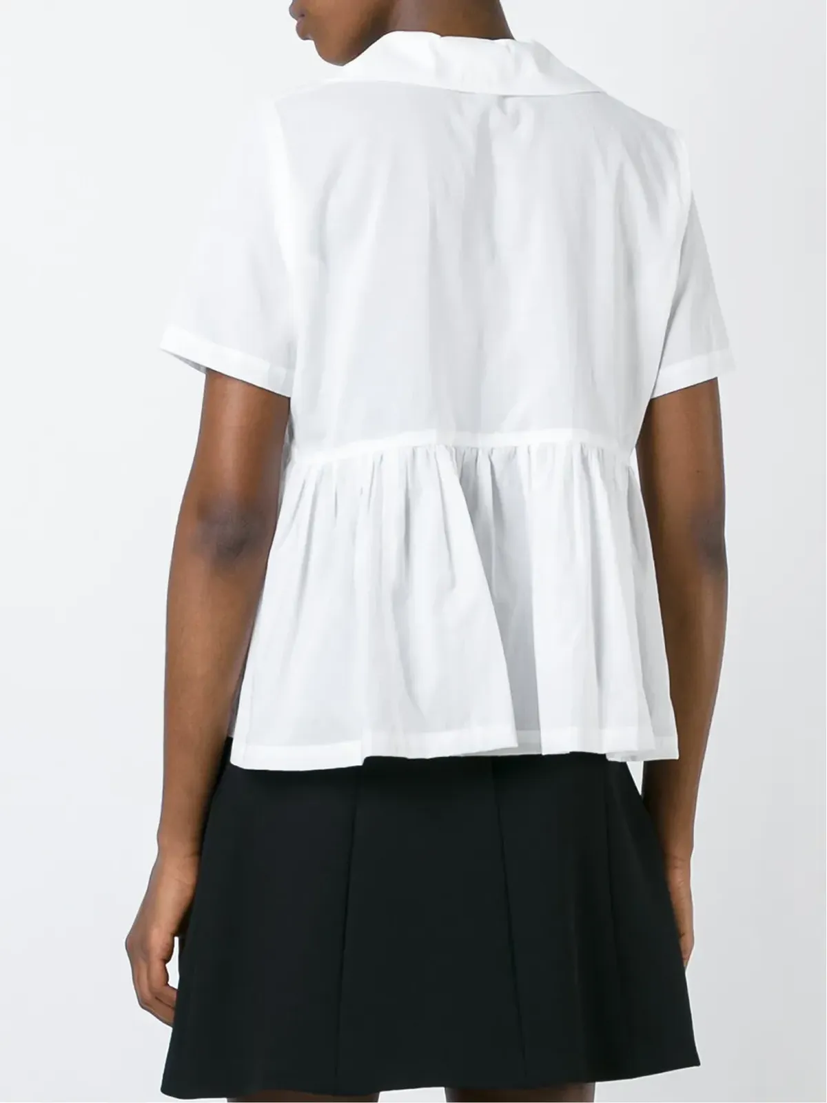 Comme Des Garçons Comme Des Garçons レースアップディテールのフレアシャツ - 画像5