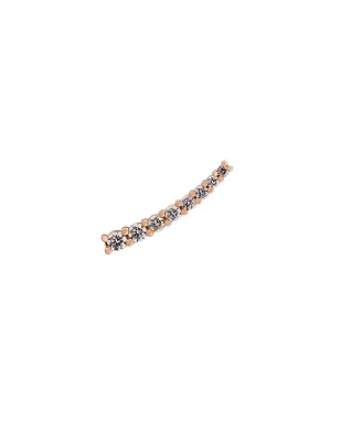 ALINKA DASHA ダイヤモンド スライダー 左耳用 ピアス - ピンク - サムネイル1