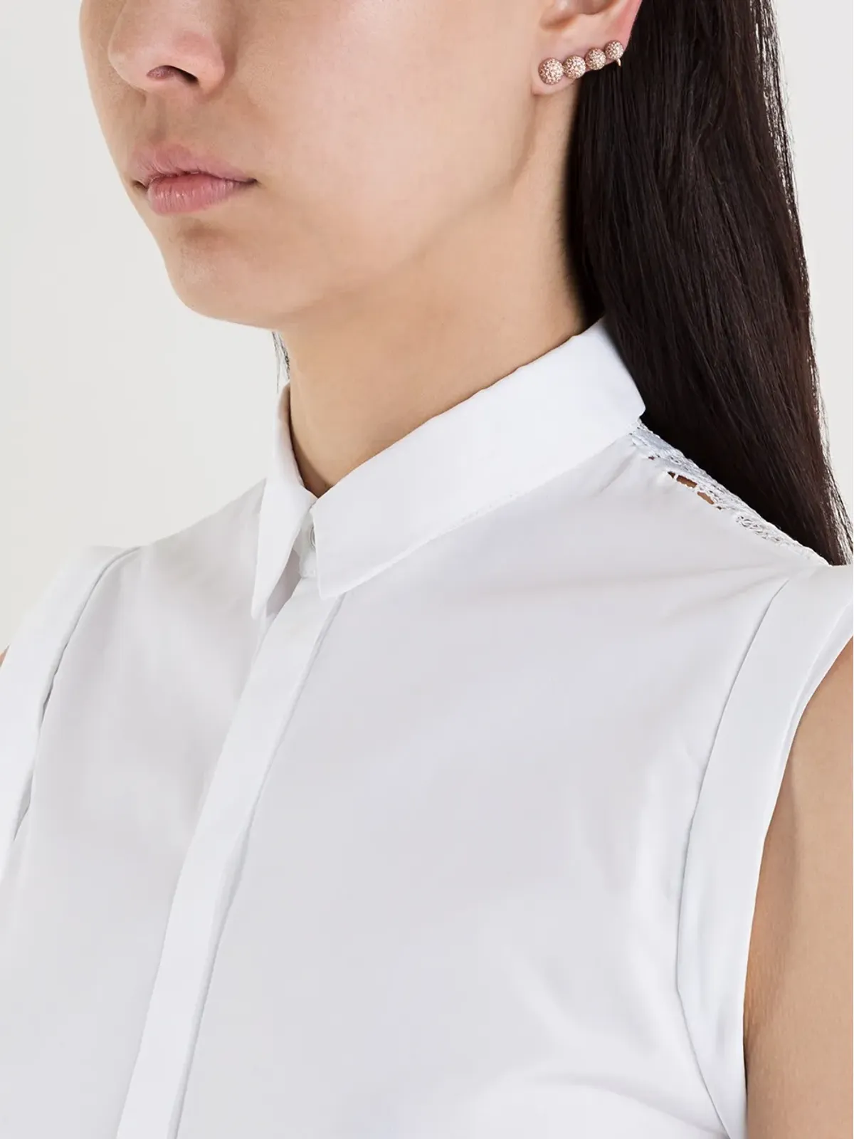 ALINKA 18K ローズゴールド ブラックキャビア ダイヤモンド 左耳用 イヤーカフ - 画像3