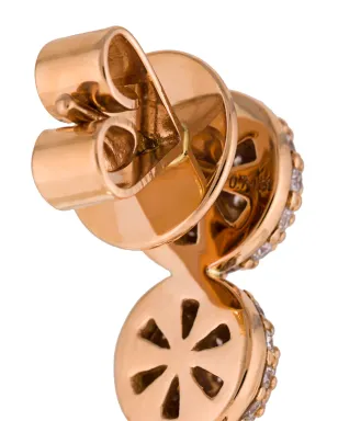 ALINKA 18K ローズゴールド ブラックキャビア ダイヤモンド 左耳用 イヤーカフ - サムネイル4