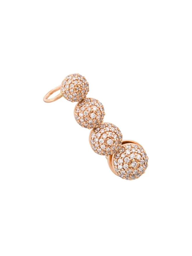 ALINKA ALINKA 18kt ローズゴールド ブラックカビア ダイヤモンド 右耳カフの商品画像