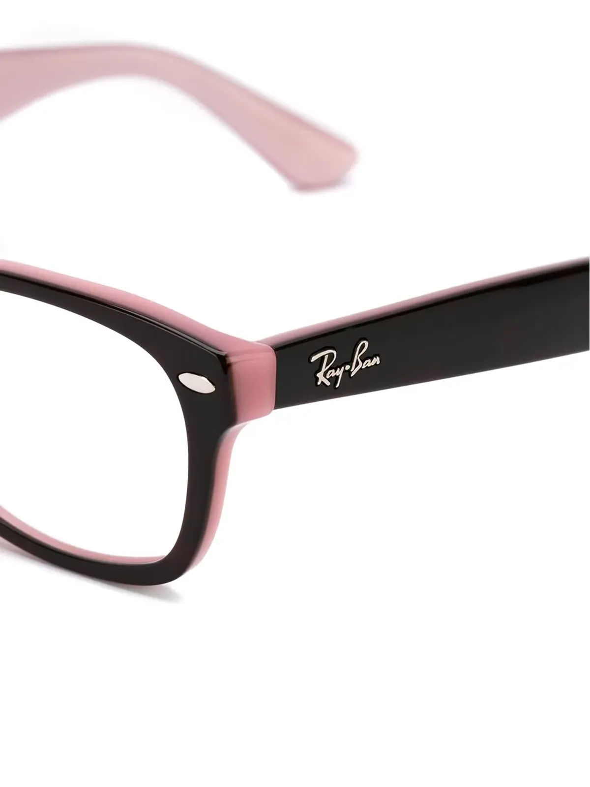 RAY-BAN JUNIOR カラーブロックメガネ ブラック - 画像2
