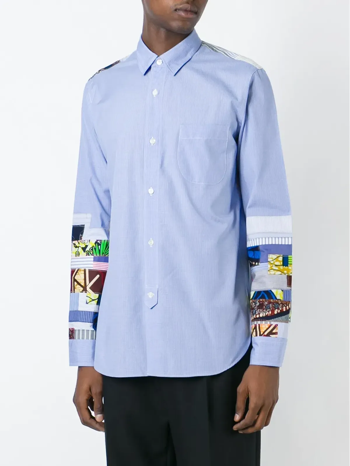 Junya Watanabe MAN パッチワークディテールシャツ - 画像5