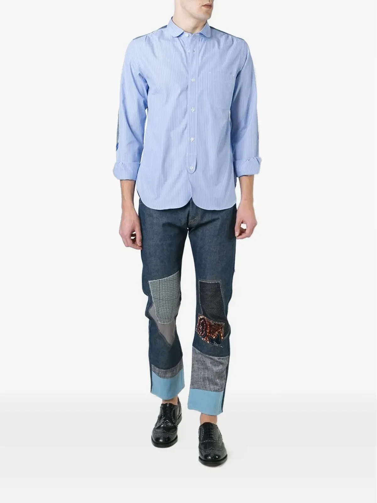 Junya Watanabe MAN ストライプ柄シャツ - 画像2