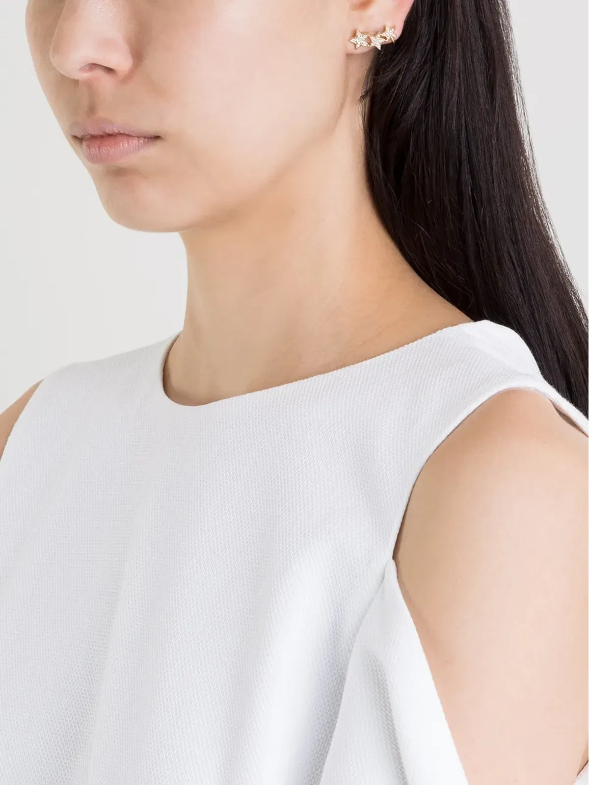 ALINKA STASIA ダイヤモンド トリプルスター 左イヤーカフ - 画像2