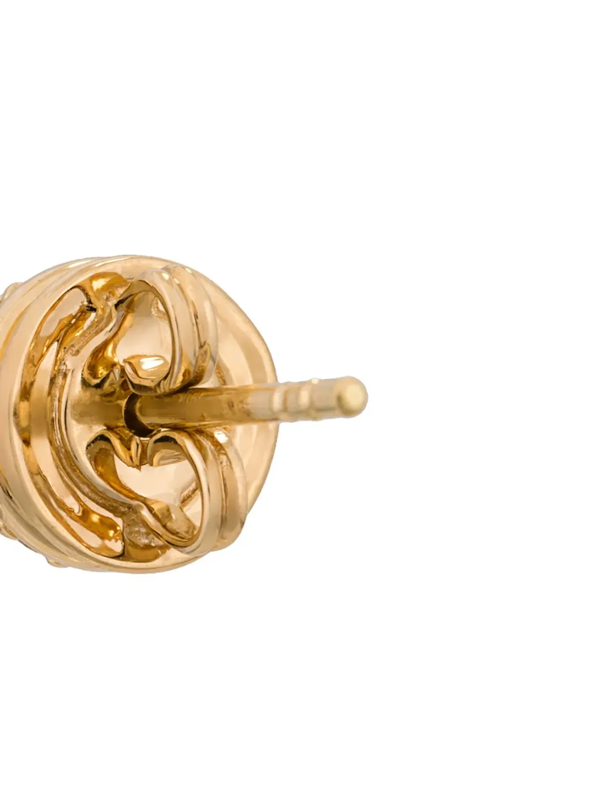 ALINKA 18K イエローゴールド ブラックキャビア ダイヤモンド スタッド ピアス - 画像4