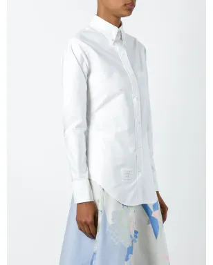 Thom Browne Classic Long Sleeve Button Down Point Collar Shirt In Oxford - White - サムネイル3