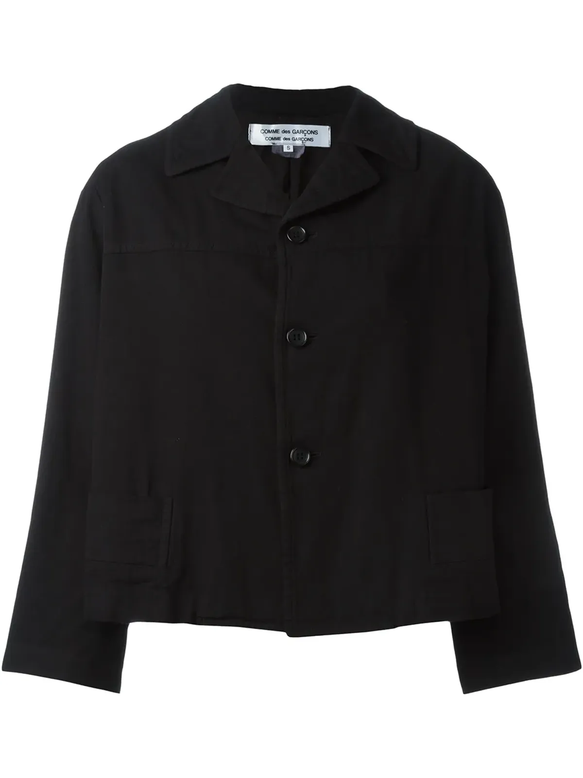 Comme Des Garçons Comme Des Garçons ボタン留めボックスシルエットジャケット - 画像1