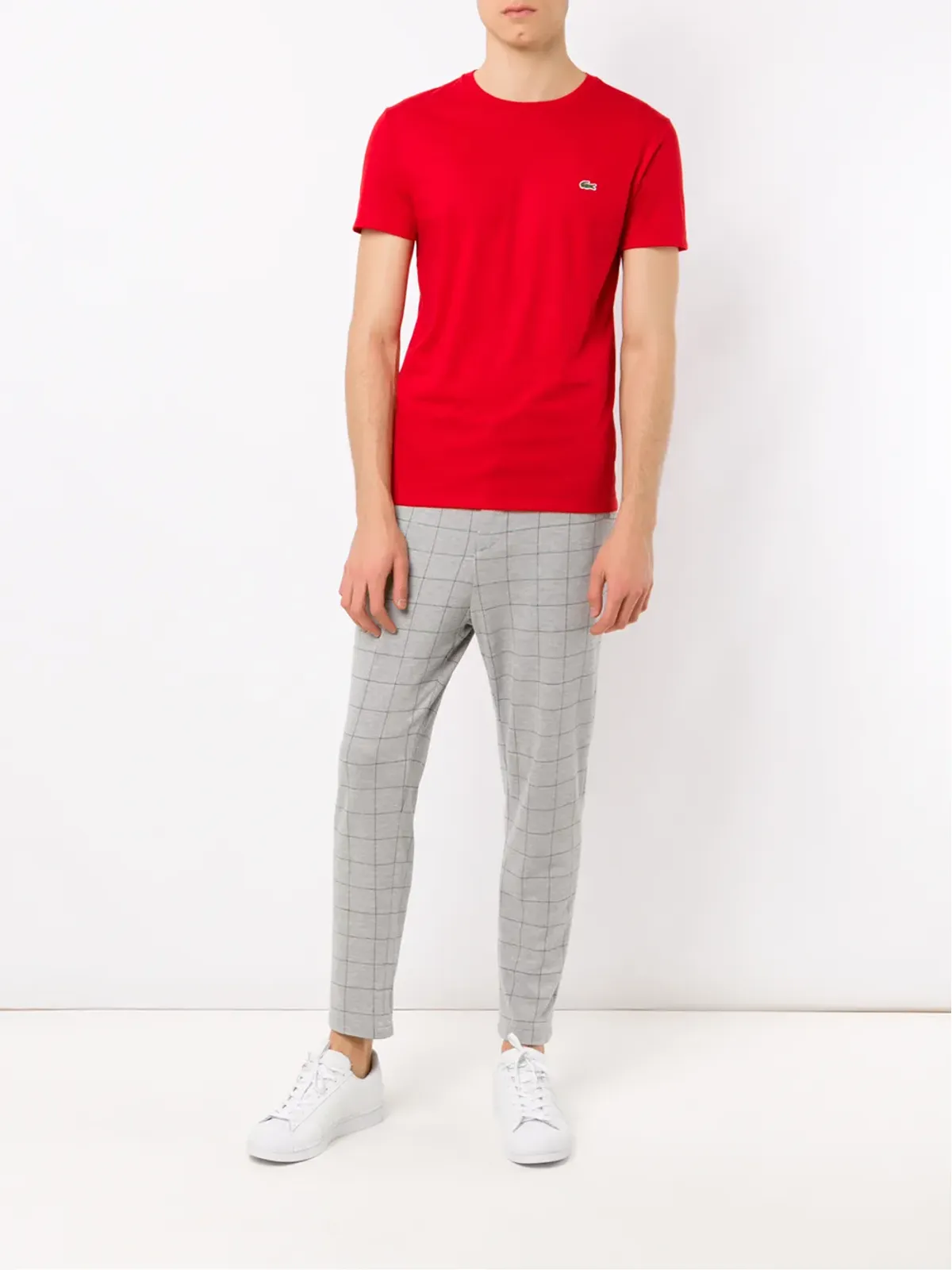 Lacoste 刺繍ロゴTシャツ - 画像2