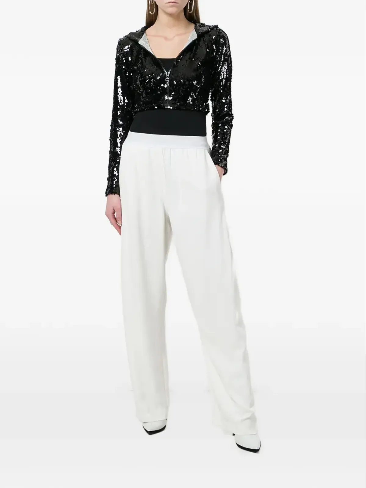 Faith Connexion sequin-embellishment jacket - Black - 画像2