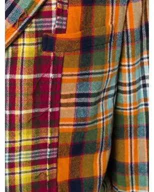 Comme Des Garçons Pre-Owned 2000s panelled plaid suit - Yellow - サムネイル5
