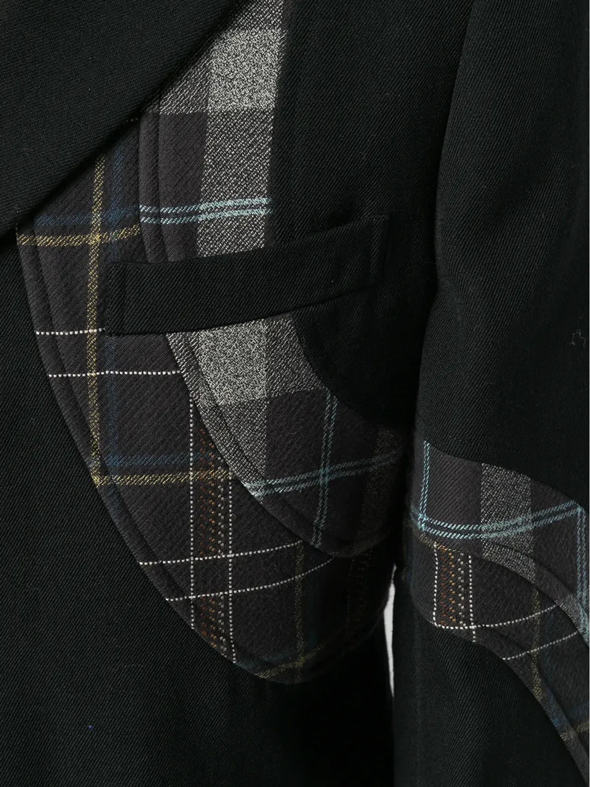 Comme Des Garçons Pre-Owned 格子柄アップリケブレザー - 画像5