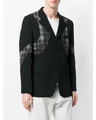 Comme Des Garçons Pre-Owned 格子柄アップリケブレザー - サムネイル3