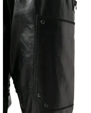 TOM FORD レザー パンツ ブラック - サムネイル5
