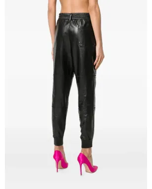 TOM FORD レザー パンツ ブラック - サムネイル4