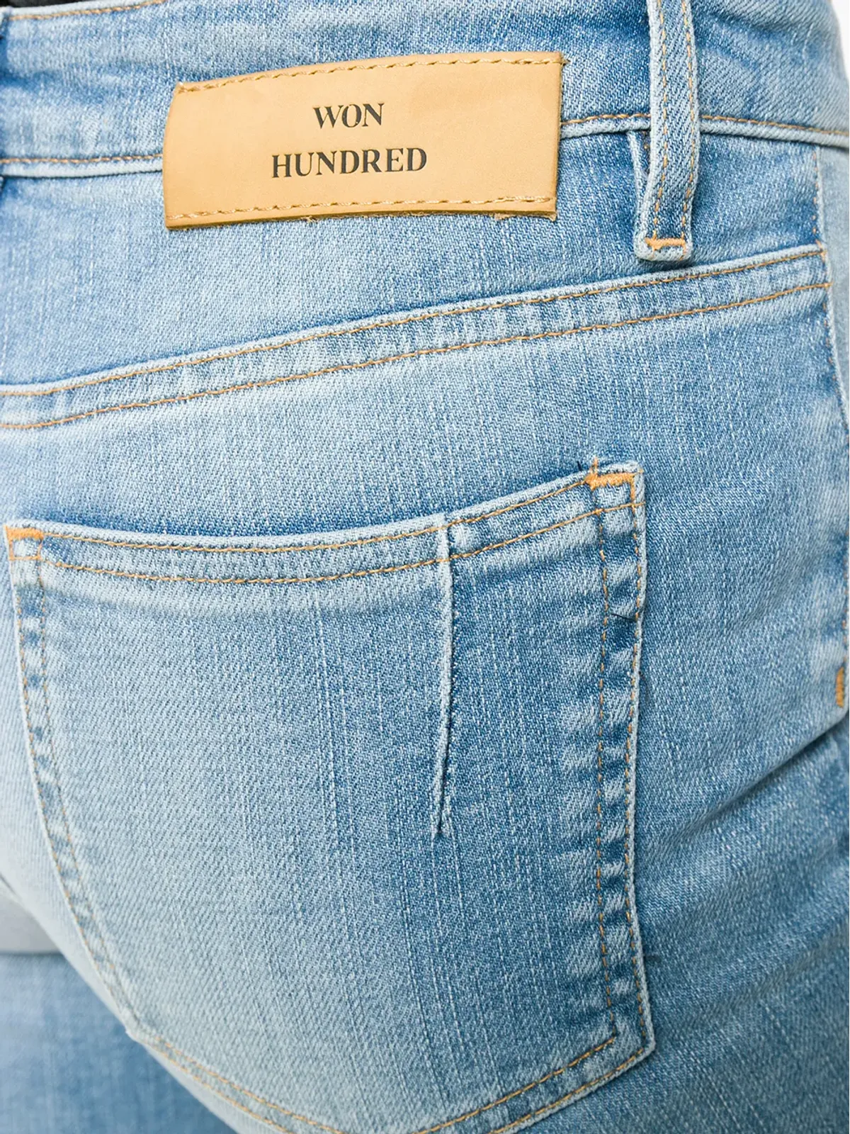Won Hundred スキニージーンズ ブルー - 画像5