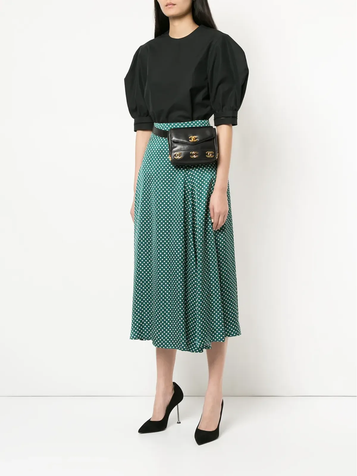 CHANEL Pre-Owned ロゴフラップベルトバッグ - 画像2