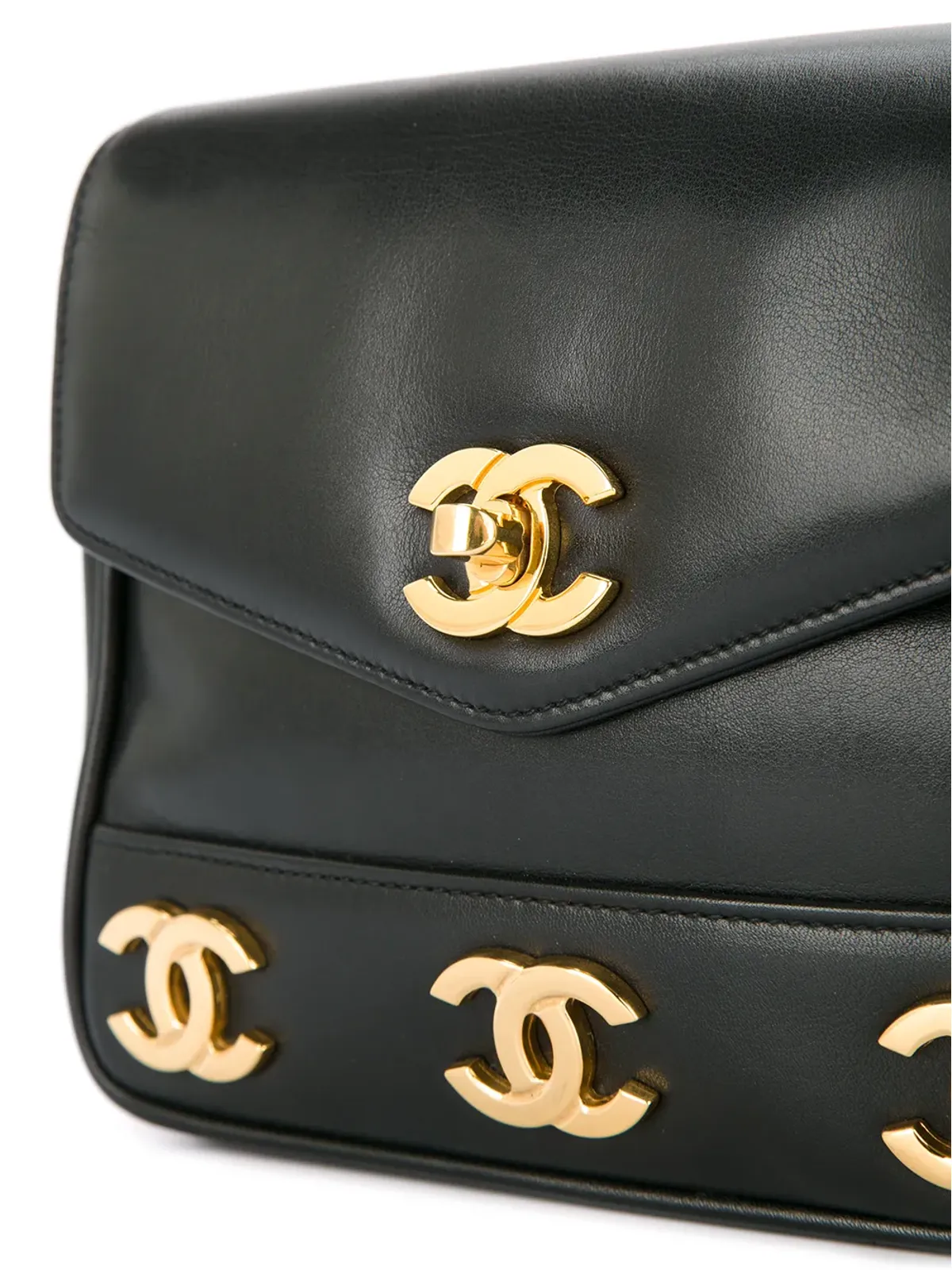 CHANEL Pre-Owned ロゴフラップベルトバッグ - 画像4