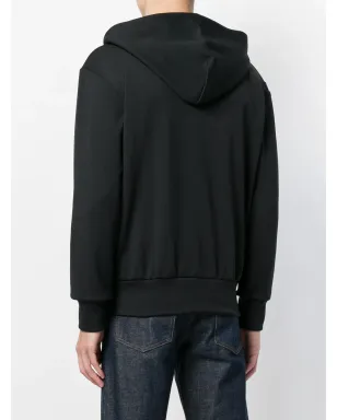 Comme Des Garçons Play ハートパッチ付きジップアップフーディ - ブラック - サムネイル4