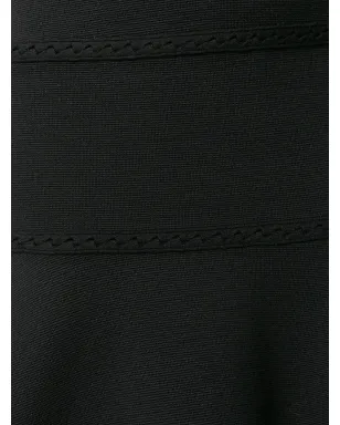 Alaïa Pre-Owned レースディテールスカート - ブラック - サムネイル5