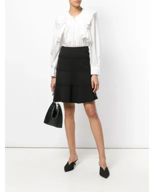 Alaïa Pre-Owned レースディテールスカート - ブラック - サムネイル2