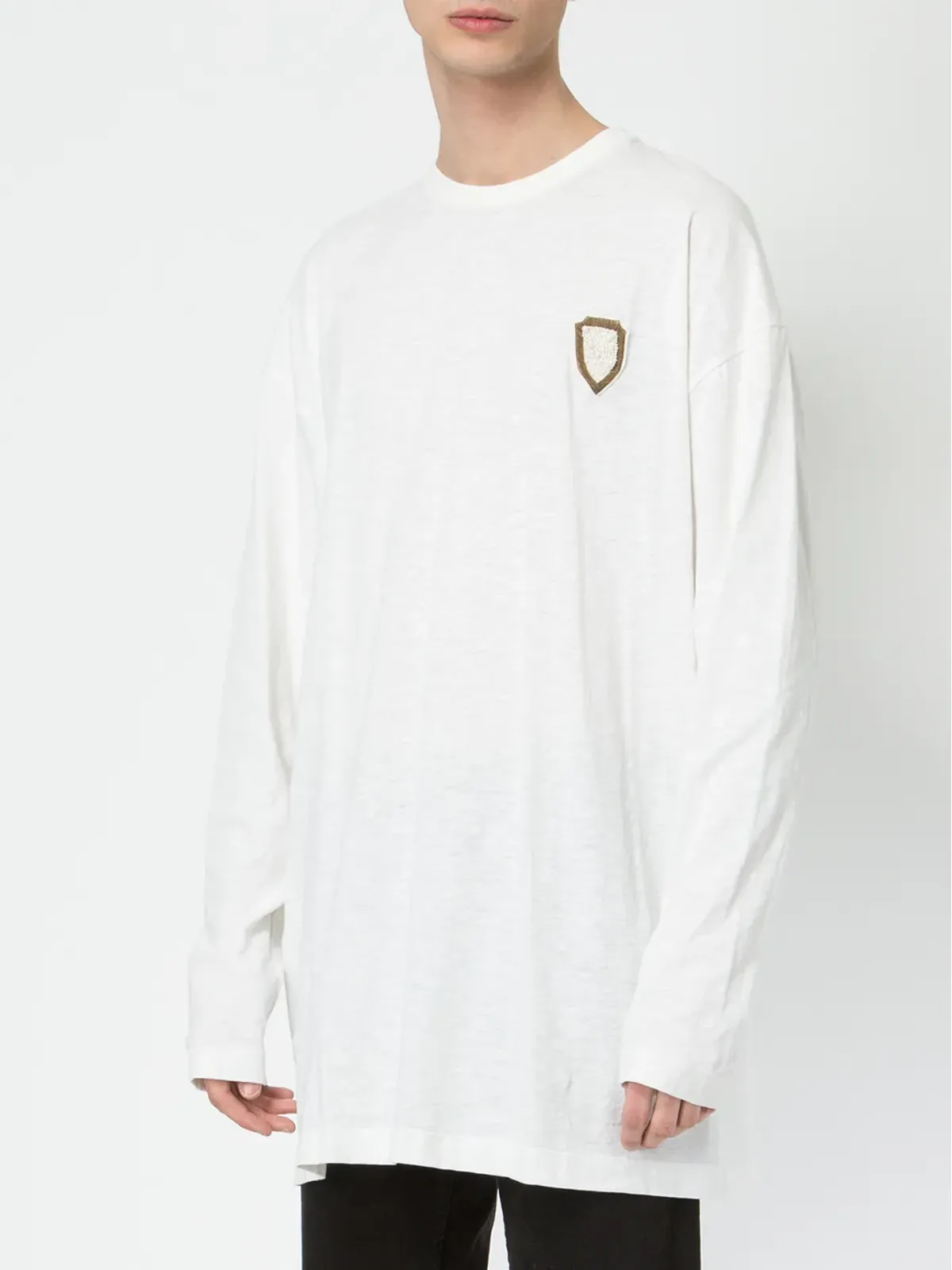 Ih Nom Uh Nit 胸元パッチ オーバーサイズ Tシャツ - 画像3