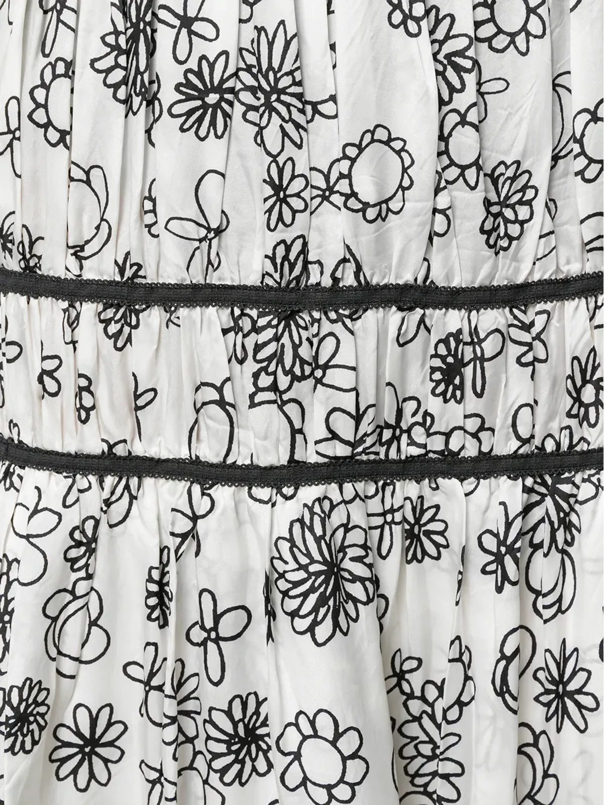 Comme Des Garçons Pre-Owned 花柄ギャザー入りスカート - 画像5