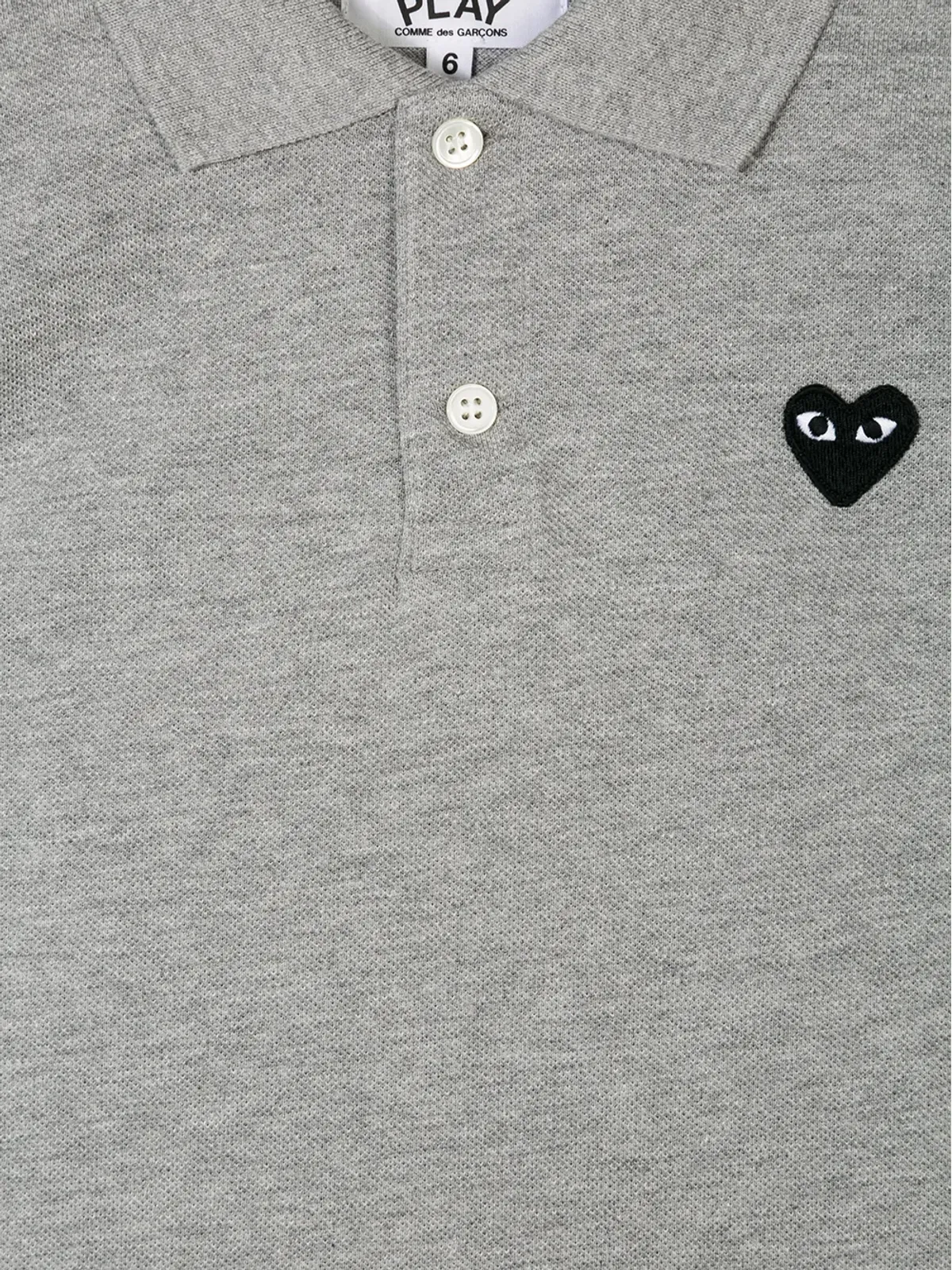 Comme Des Garçons Play Kids ハート柄ポロシャツ - 画像3